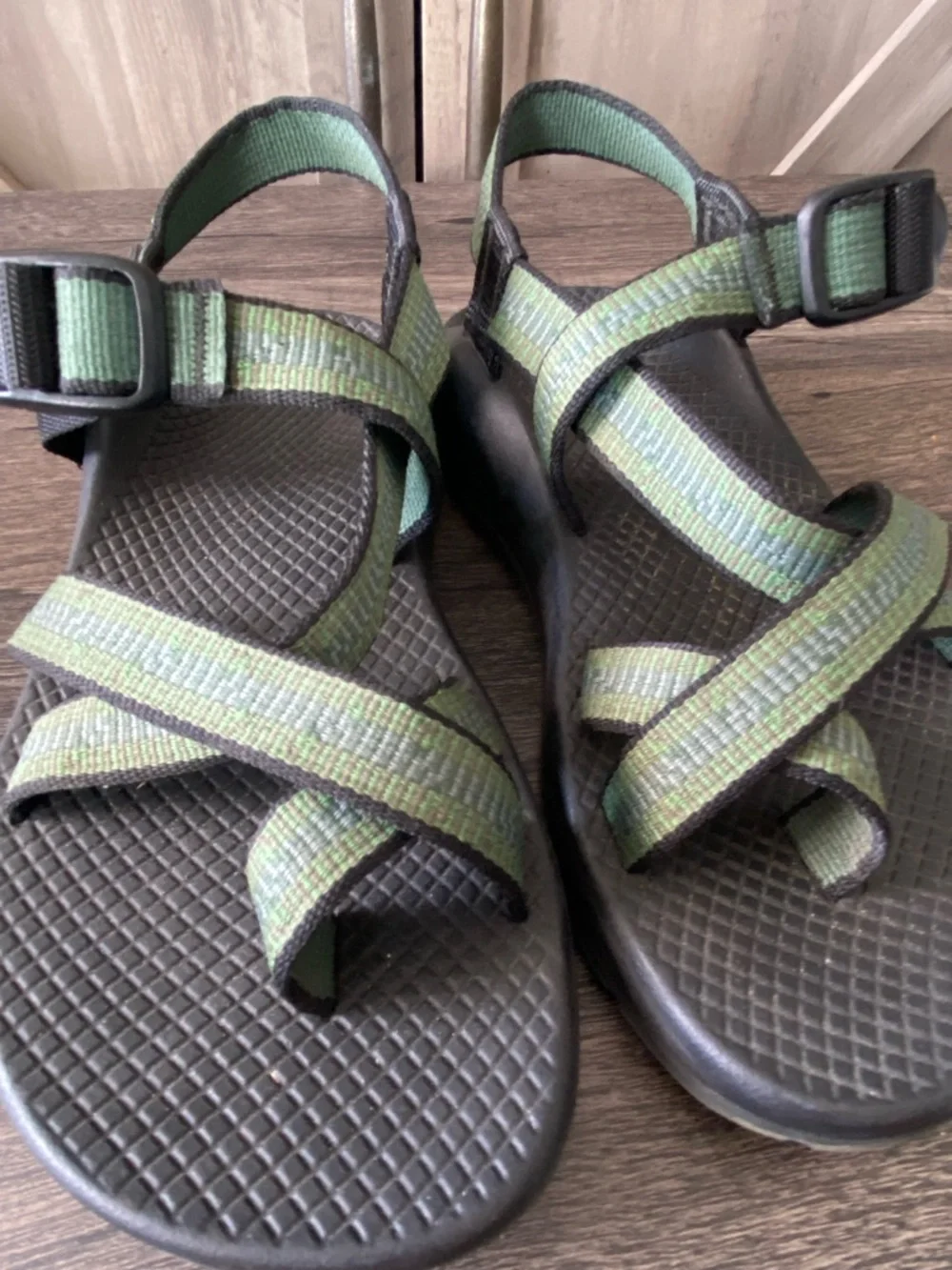 Chaco Strappy Green Summer Hiking Sandals Women’s Size 7 - Picture 4 of 14